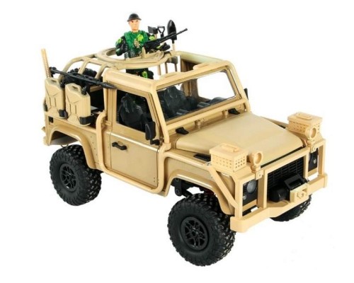 Радиоуправляемая машина MN MODEL англ. пикап Defender спецназ рейнджеров (песочн) 4WD 2.4G 1/12 RTR MN-96Y в Омске