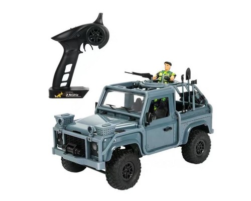 Радиоуправляемая машина MN MODEL англ. пикап Defender спецназ рейнджеров (синий) 4WD 2.4G 1/12 RTR MN-96B в Омске