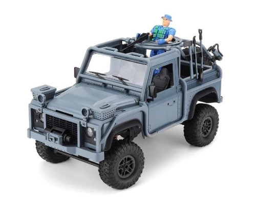 Радиоуправляемая машина MN MODEL англ. пикап Defender спецназ рейнджеров (синий) 4WD 2.4G 1/12 RTR MN-96B в Омске