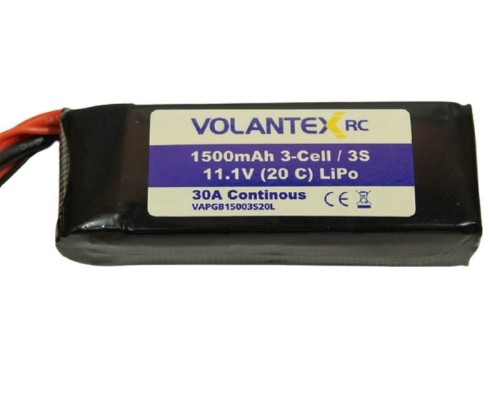 Аккумулятор Li-Po 1500mAh, 11,1V XT60 для самолета Volantex RC Trainstar Epoch PB3110 в Мытищах Аккумулятор Li-Po 1500mAh, 11,1V XT60 для самолета Volantex RC Trainstar Epoch PB3110 в Мытищах
