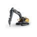 Радиоуправляемый экскаватор Double Eagle Volvo EC160E 1/16, 2.4G, металл, 3 в 1 RTR E598-003 в Москве