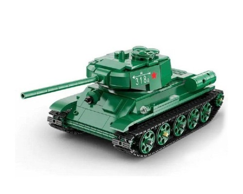 Радиоуправляемый конструктор CaDA MASTER Советский танк Т-34 1/35 (722 детали) C61072W в Москве