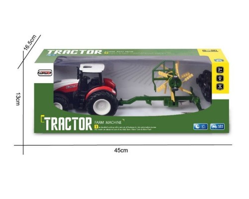 Р/У фермерский трактор Korody с роторной косилкой 1/24 2.4G 6CH RTR KR6637 в Москве
