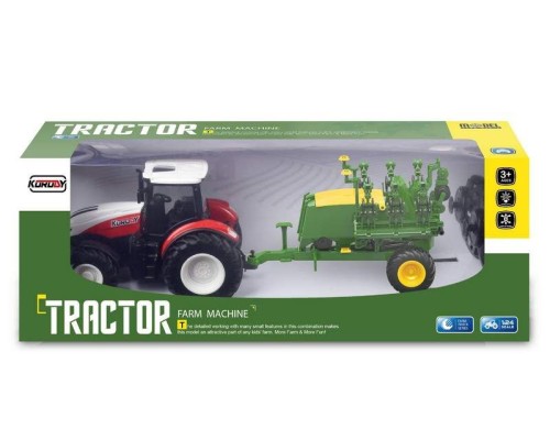 Р/У фермерский трактор Korody с зерновой сеялкой 1/24 2.4G 6CH RTR KR6646 в Санкт-Петербурге