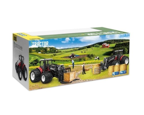 Р/У фермерский трактор Korody с вилочным погрузчиком, широкие колеса 1/24 2.4G 6CH RTR KR6633K в Нефтекамске