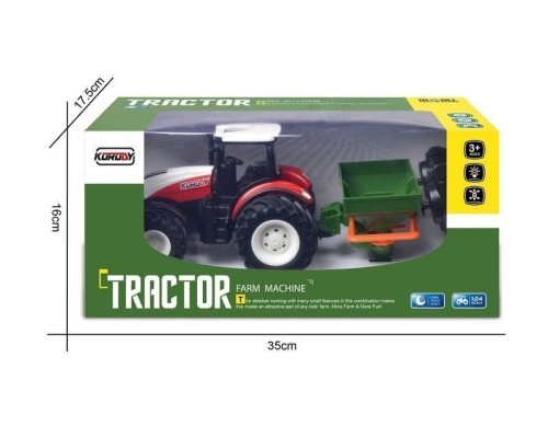 Р/У фермерский трактор Korody с поливалкой, широкие колеса 1/24 2.4G 6CH RTR KR6635K в Балаково
