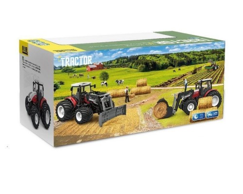 Р/У фермерский трактор Korody с отвалом, двойные колеса 1/24 2.4G 6CH RTR KR6632B в Москве