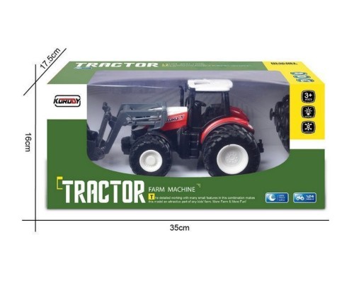 Р/У фермерский трактор Korody с отвалом, двойные колеса 1/24 2.4G 6CH RTR KR6632B в Москве