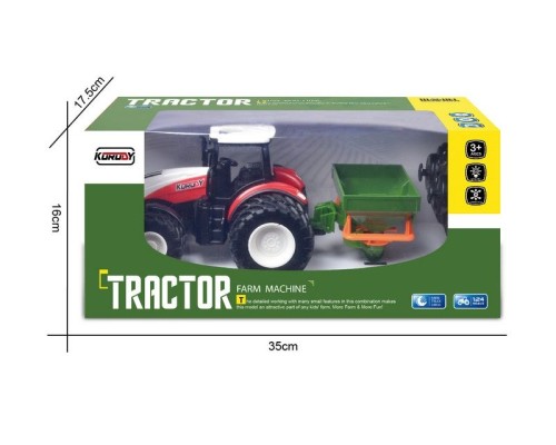Р/У фермерский трактор Korody с поливалкой, двойные колеса 1/24 2.4G 6CH RTR KR6635B в Балаково