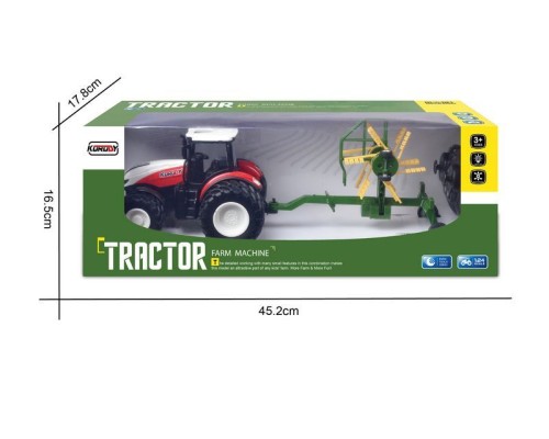 Р/У фермерский трактор Korody с роторной косилкой, двойные колеса 1/24 2.4G 6CH RTR KR6637B в Санкт-Петербурге