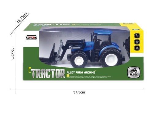 Р/У фермерский трактор Korody с вилочным погрузчиком, мет. кузов 1/24 2.4G 6CH RTR KR6633H в Нефтекамске