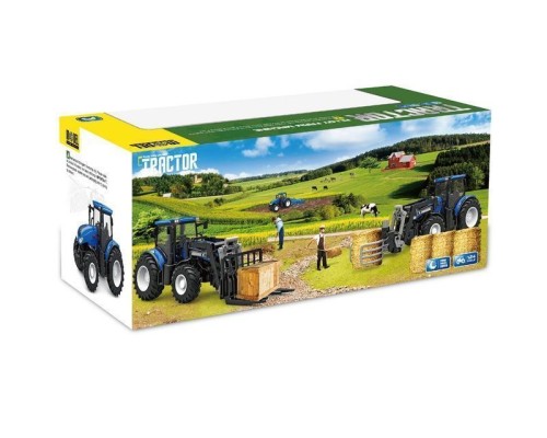 Р/У фермерский трактор Korody с дисковым культиватором, мет. кузов 1/24 2.4G 6CH RTR KR6639H в Нефтекамске