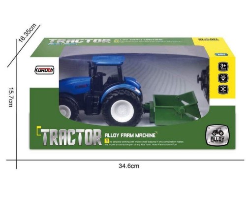 Р/У фермерский трактор Korody с самосвальным кузовом, мет. кузов 1/24 2.4G 6CH RTR KR6640H в Балаково