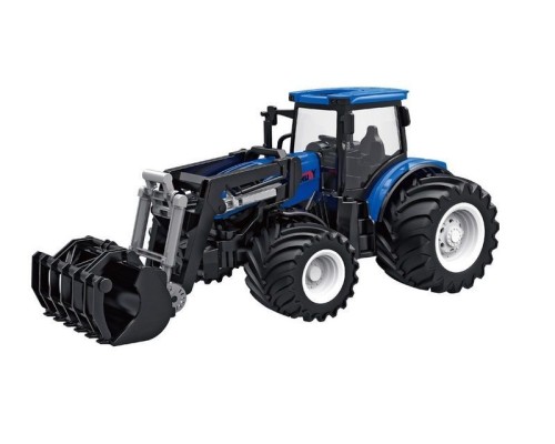 Р/У фермерский трактор Korody с фронт. погрузчиком, мет. кузов, широкие колеса 1/24 2.4G 6CH RTR KR6631HK в Норильске