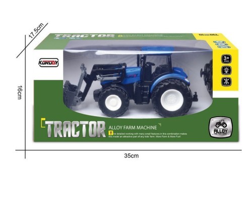 Р/У фермерский трактор Korody с отвалом, мет. кузов, широкие колеса 1/24 2.4G 6CH RTR KR6632HK в Норильске