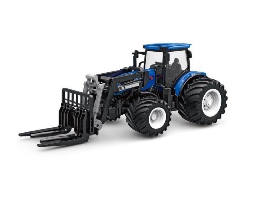 Р/У фермерский трактор Korody с вилочным погрузчиком, мет. кузов, широкие колеса 1/24 2.4G 6CH RTR KR6633HK в Норильске