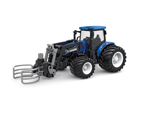 Р/У фермерский трактор Korody с погрузчиком тюков, мет. кузов, широкие колеса 1/24 2.4G 6CH RTR KR6634HK в Норильске