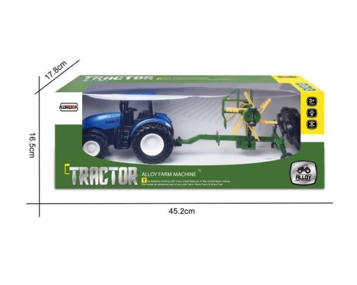 Р/У фермерский трактор Korody с роторной косилкой, мет. кузов, широкие колеса 1/24 2.4G 6CH RTR KR6637HK в Санкт-Петербурге