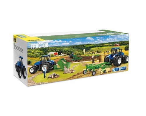 Р/У фермерский трактор Korody с роторной косилкой, мет. кузов, широкие колеса 1/24 2.4G 6CH RTR KR6637HK в Санкт-Петербурге