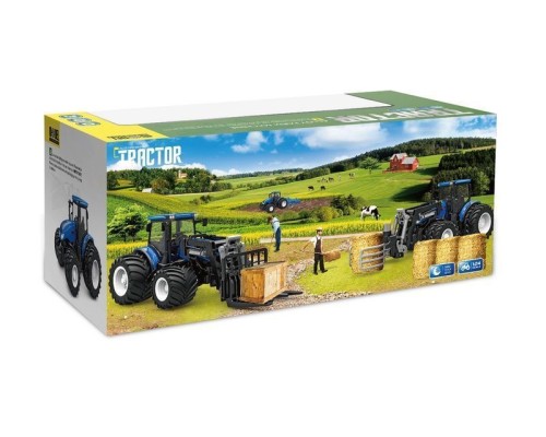 Р/У фермерский трактор Korody с диск. культиватором, мет. кузов, широкие колеса 1/24 2.4G 6CH RTR KR6639HK в Норильске