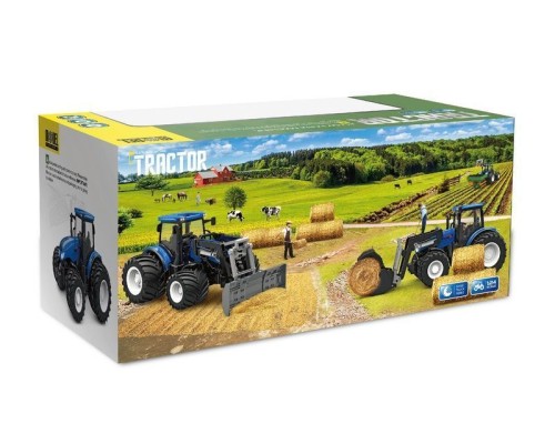 Р/У фермерский трактор Korody с сеноподборщиком, мет. кузов, двойные колеса 1/24 2.4G 6CH RTR KR6636HB в Балаково