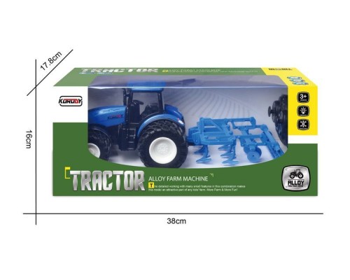 Р/У фермерский трактор Korody с диск. культиватором, мет. кузов, двойные колеса 1/24 2.4G 6CH RTR KR6639HB в Санкт-Петербурге
