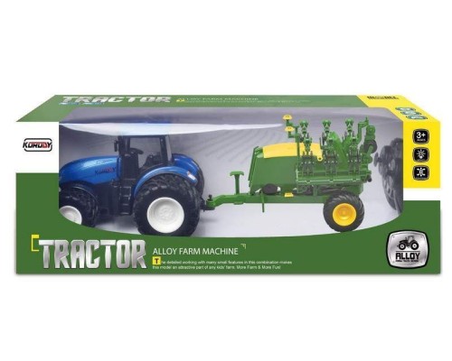 Р/У фермерский трактор Korody с зерновой сеялкой, мет. кузов, двойные колеса 1/24 2.4G 6CH RTR KR6646HB в Санкт-Петербурге