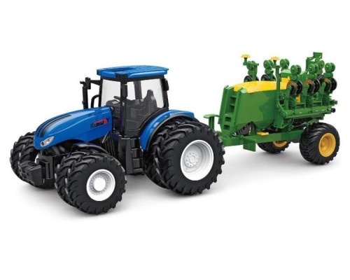 Р/У фермерский трактор Korody с зерновой сеялкой, мет. кузов, двойные колеса 1/24 2.4G 6CH RTR KR6646HB в Санкт-Петербурге