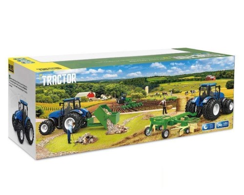 Р/У фермерский трактор Korody с зерновой сеялкой, мет. кузов, двойные колеса 1/24 2.4G 6CH RTR KR6646HB в Санкт-Петербурге