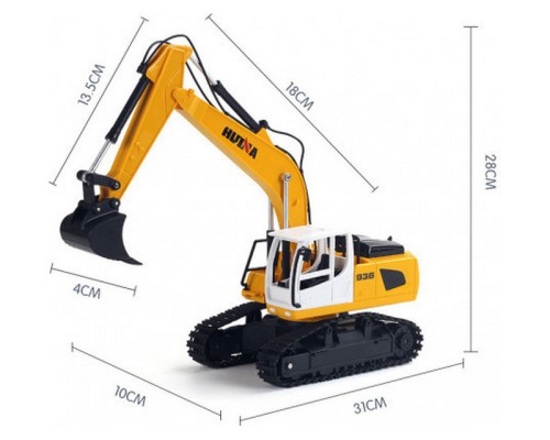 Радиоуправляемый экскаватор HUI NA TOYS 2.4G 6CH (дальность 8 м) 1/24 RTR HN1516 в Москве