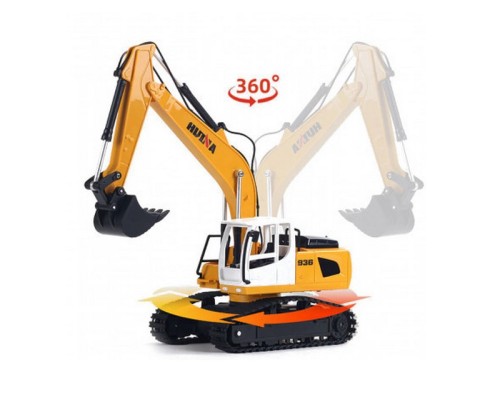 Радиоуправляемый экскаватор HUI NA TOYS 2.4G 6CH (дальность 8 м) 1/24 RTR HN1516 в Москве