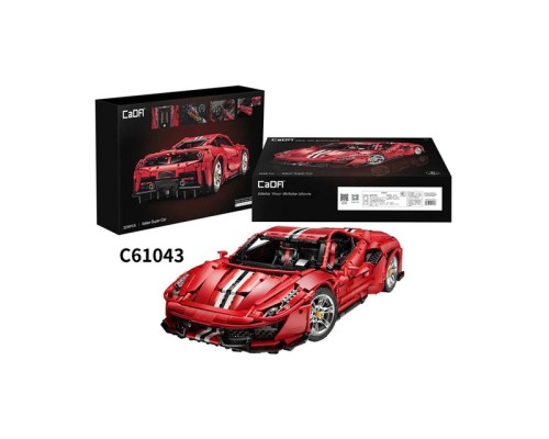 Конструктор CaDA MASTER спорткар Italian Super Car, красный 1/8 (3236 деталей) C61043W в Москве Конструктор CaDA MASTER спорткар Italian Super Car, красный 1/8 (3236 деталей) C61043W в Москве