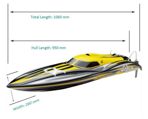 Радиоуправляемый катер Joysway Alpha Yellow Brushless 4S Li-Po 2.4G RTR JS8901Y-4S в Чите Радиоуправляемый катер Joysway Alpha Yellow Brushless 4S Li-Po 2.4G RTR JS8901Y-4S в Чите