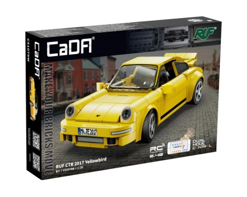 Радиоуправляемый конструктор CaDA спортивный автомобиль RUF CTR 2017 Yellowbird 1/20 (222 детали) C51079W в Москве Радиоуправляемый конструктор CaDA спортивный автомобиль RUF CTR 2017 Yellowbird 1/20 (222 детали) C51079W в Москве