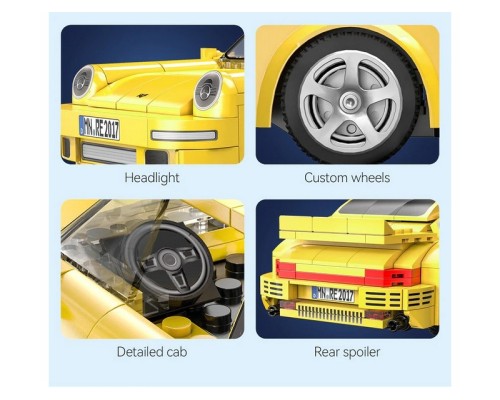 Радиоуправляемый конструктор CaDA спортивный автомобиль RUF CTR 2017 Yellowbird 1/20 (222 детали) C51079W в Москве Радиоуправляемый конструктор CaDA спортивный автомобиль RUF CTR 2017 Yellowbird 1/20 (222 детали) C51079W в Москве