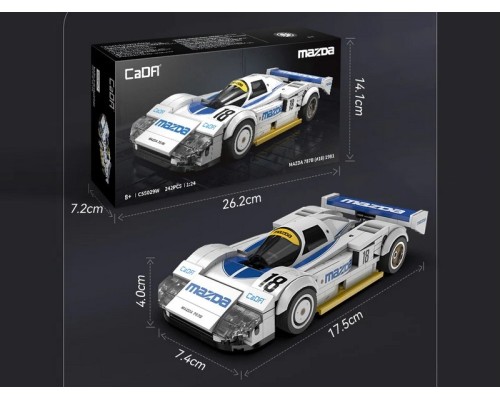 Конструктор CaDA спортивная машинка MAZDA 787B (#18) 1991 1/24 (242 детали) C55029W в Москве