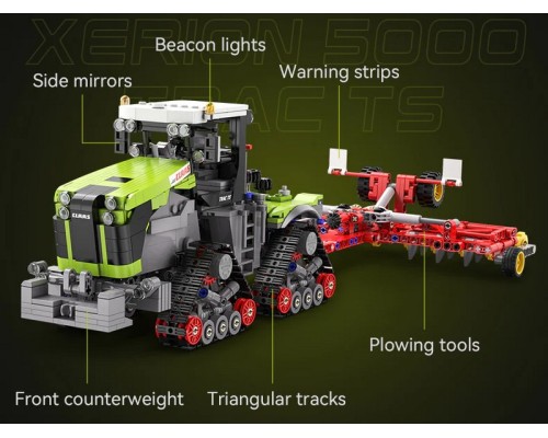 Конструктор CaDA трактор CLAAS XERION 5000 TRAC TS 1/32 (1336 деталей) C65012W в Новочеркасске