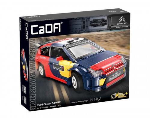 Конструктор CaDA раллийный автомобиль 2008 Citroen C4 WRC 1/12 (1569 деталей) C62005W в Москве Конструктор CaDA раллийный автомобиль 2008 Citroen C4 WRC 1/12 (1569 деталей) C62005W в Москве