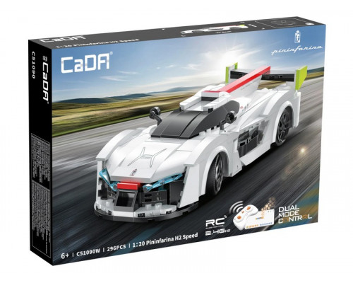 Радиоуправляемый конструктор CaDA спортивная машинка Pininfarina-H2 Speed 1/20 (296 деталей) C51090W в Москве Радиоуправляемый конструктор CaDA спортивная машинка Pininfarina-H2 Speed 1/20 (296 деталей) C51090W в Москве