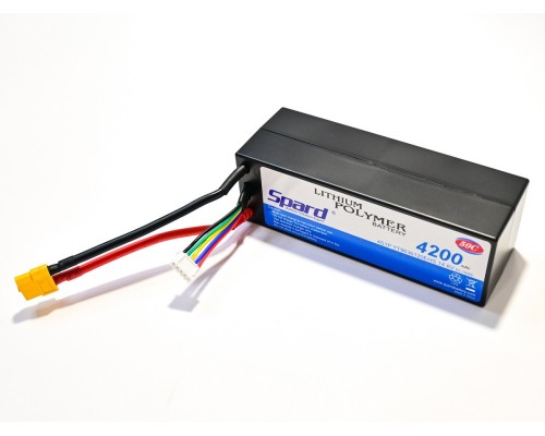 Аккумулятор Li-Po Spard 4200mAh, 14.8V, 50C, XT60, Hardcase для автомоделей 1/10, 1/8 YT9636120EHS в Москве Аккумулятор Li-Po Spard 4200mAh, 14.8V, 50C, XT60, Hardcase для автомоделей 1/10, 1/8 YT9636120EHS в Москве