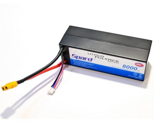 Аккумулятор Li-Po Spard 8000mAh, 7.4V, 60C, XT60, XL Hardcase (140x48x49мм) для авто 1/10, 1/8 YT1143125PPP-2S-8HC в Москве Аккумулятор Li-Po Spard 8000mAh, 7.4V, 60C, XT60, XL Hardcase (140x48x49мм) для авто 1/10, 1/8 YT1143125PPP-2S-8HC в Москве